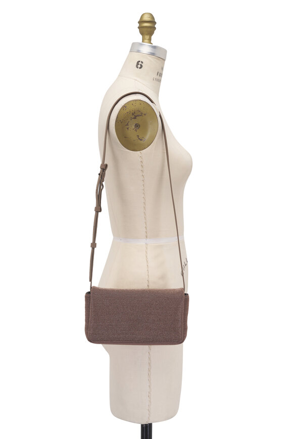 Brunello Cucinelli Dark Brown Monili Clutch - view 5