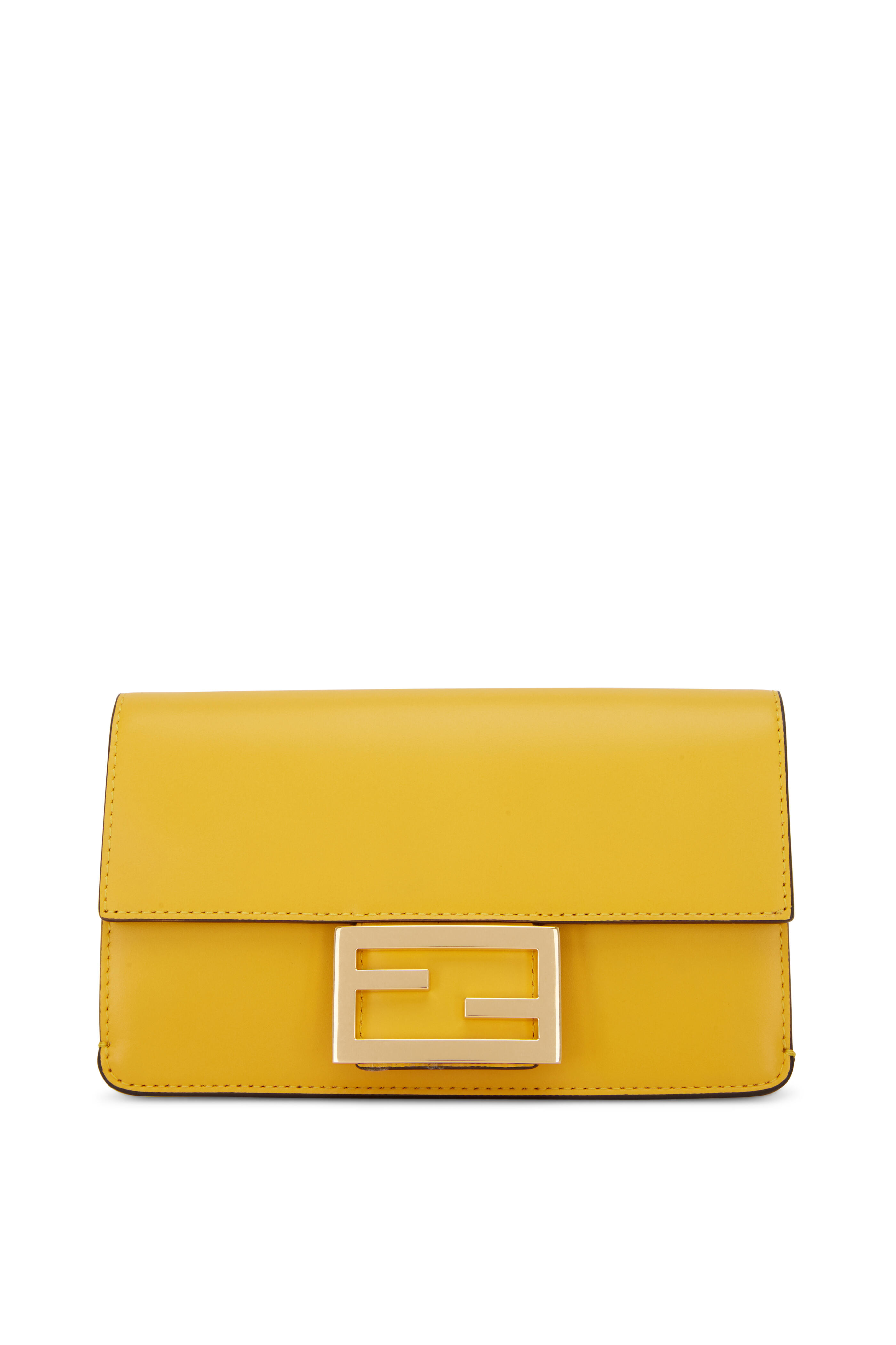 Fendi yellow leather Crossbody wallet deals