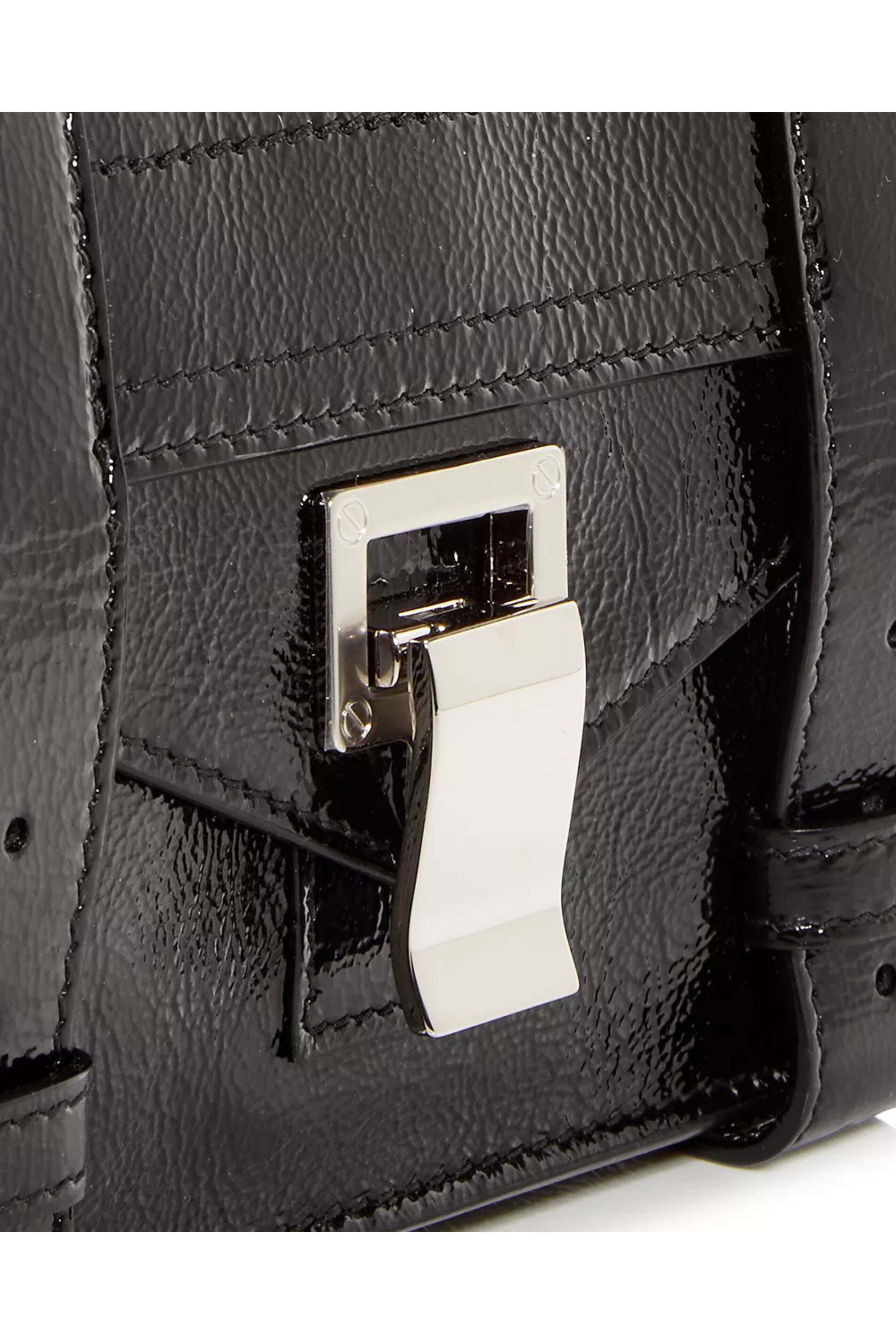 Proenza Schouler - Mini PS1 Crinkled Patent Crossbody in Black
