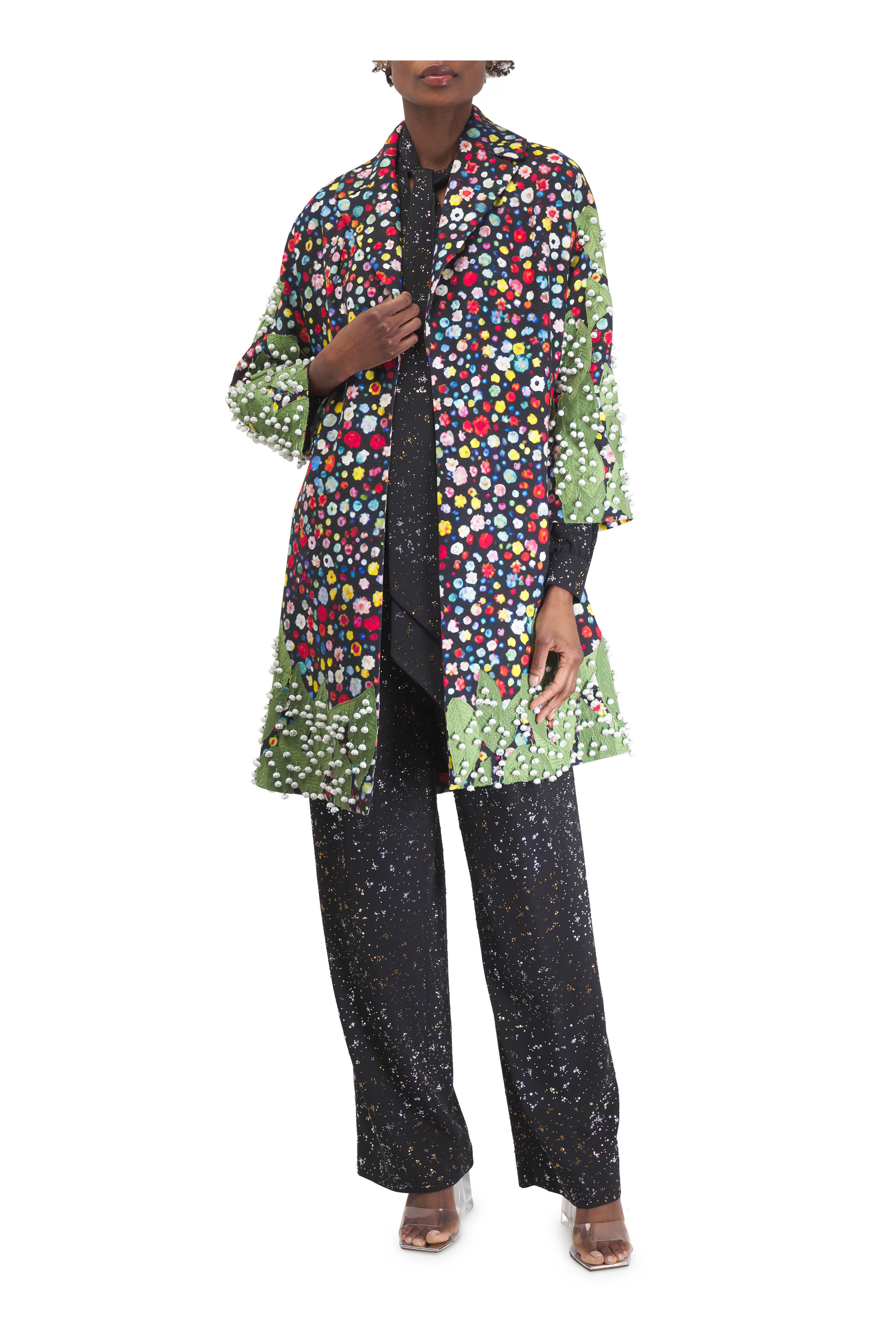 Libertine - Meteor Shower Black Crystal Baggy Pant