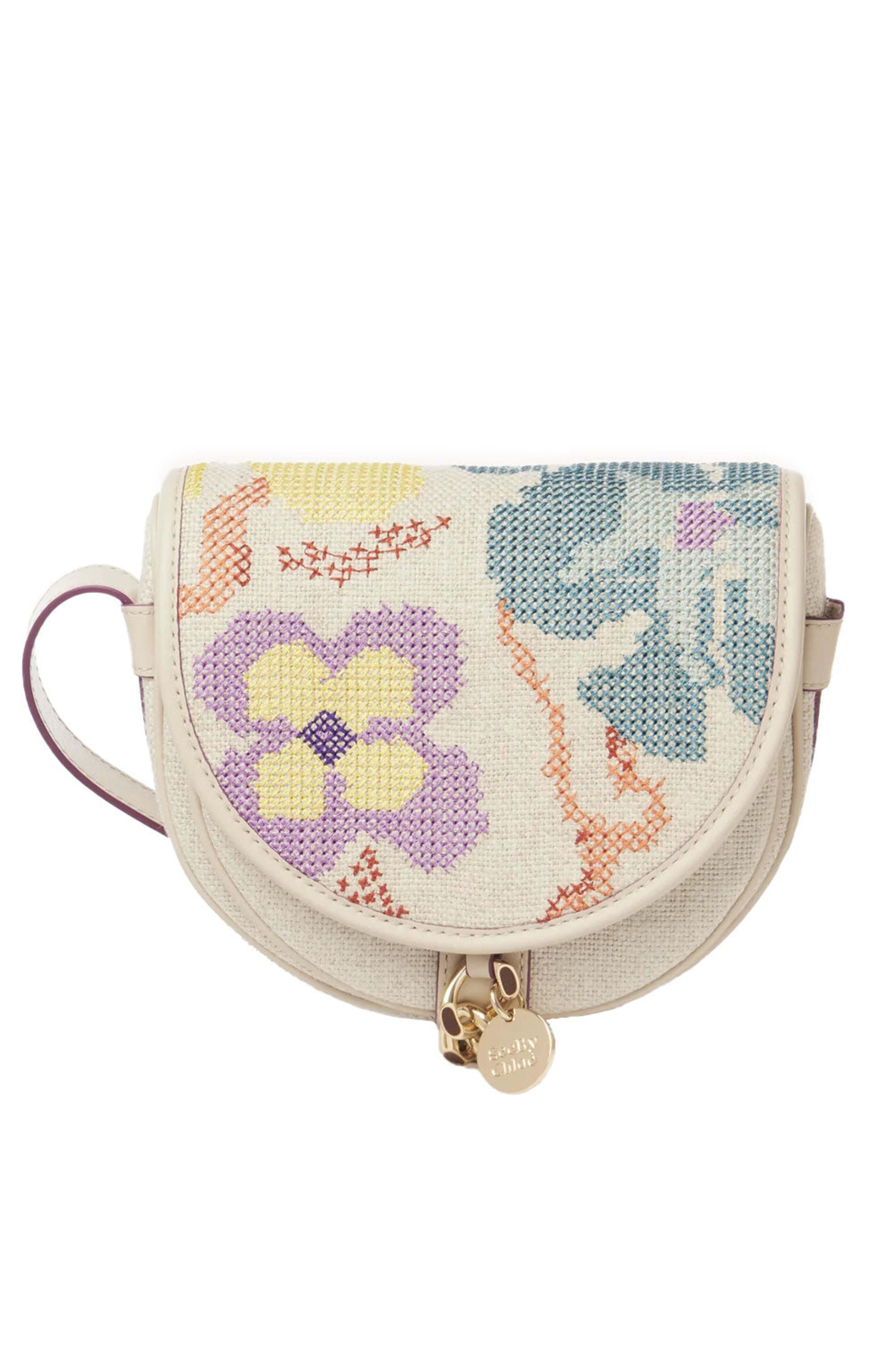 See by Chloé - Mara Small Saddle Bag in Cement Beige