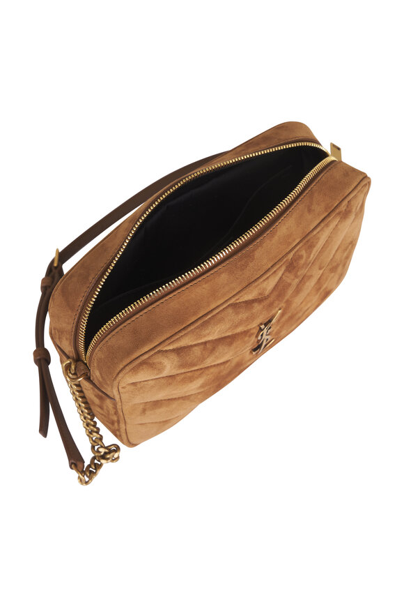 Saint Laurent Lou Lou Caramel Suede Camera Bag - view 4