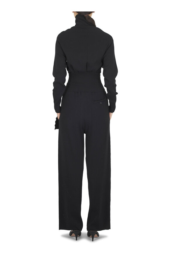 Lanvin Black Draped Sweater - view 3