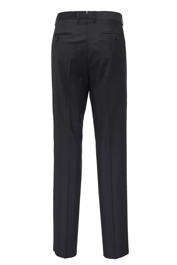 Maurizio Baldassari - Charcoal Gray Wool Dress Pant