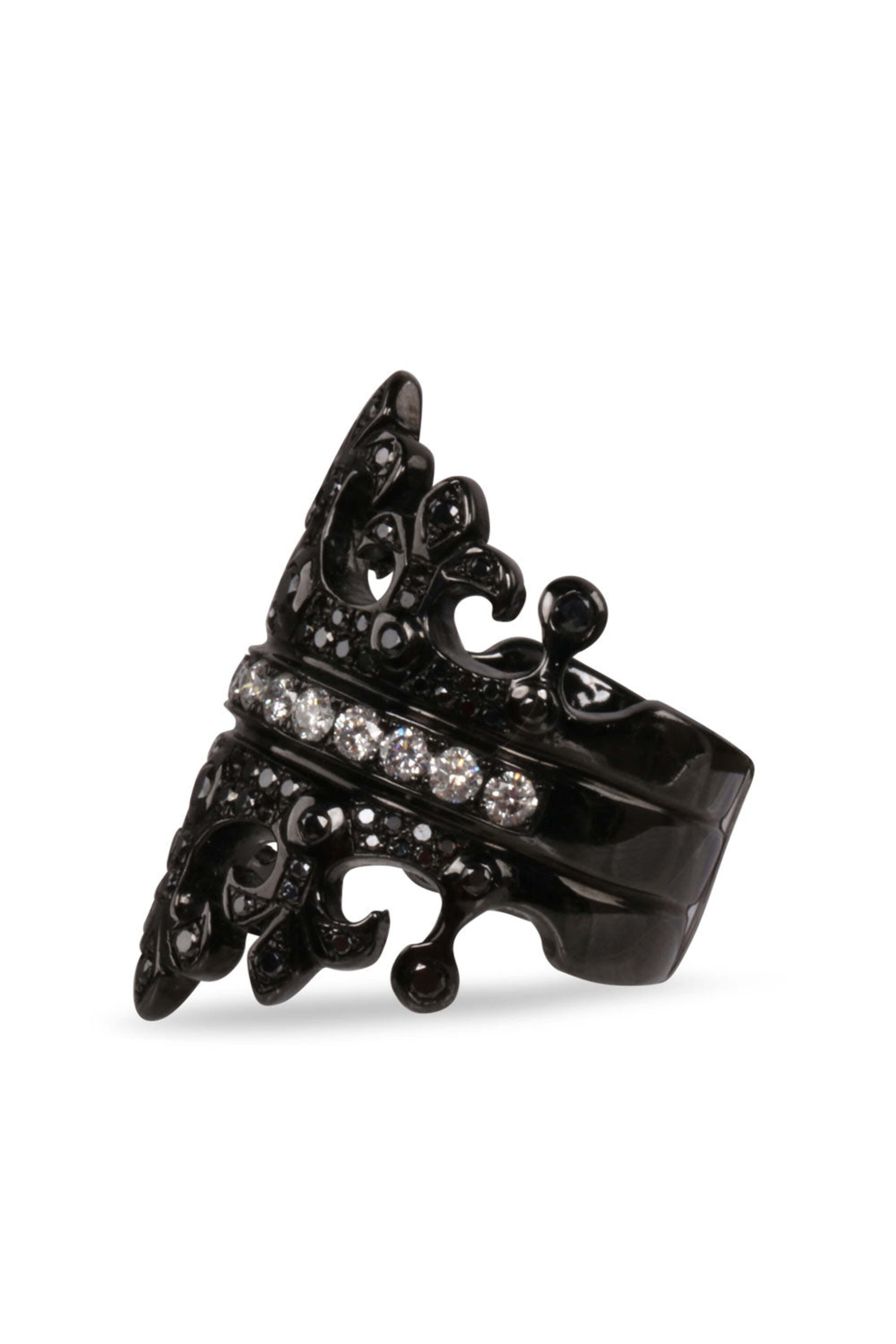 Loree Rodkin - Black Diamond Fleur de Lis Ring