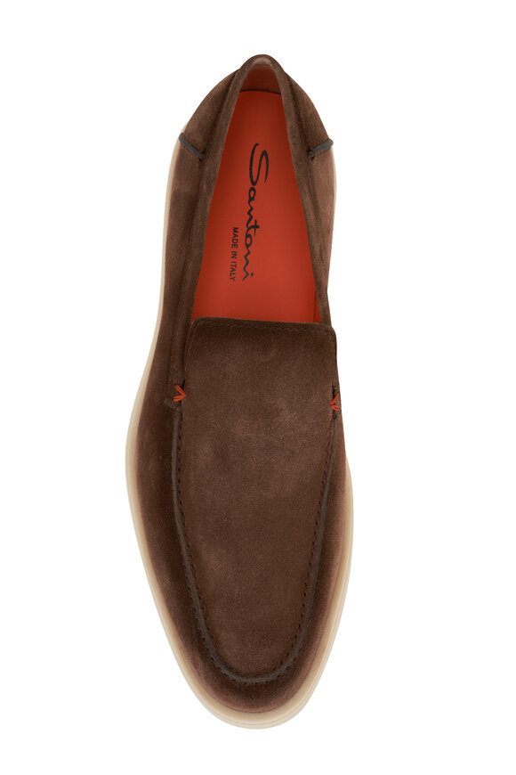 Santoni - Botanist Brown Suede Loafer