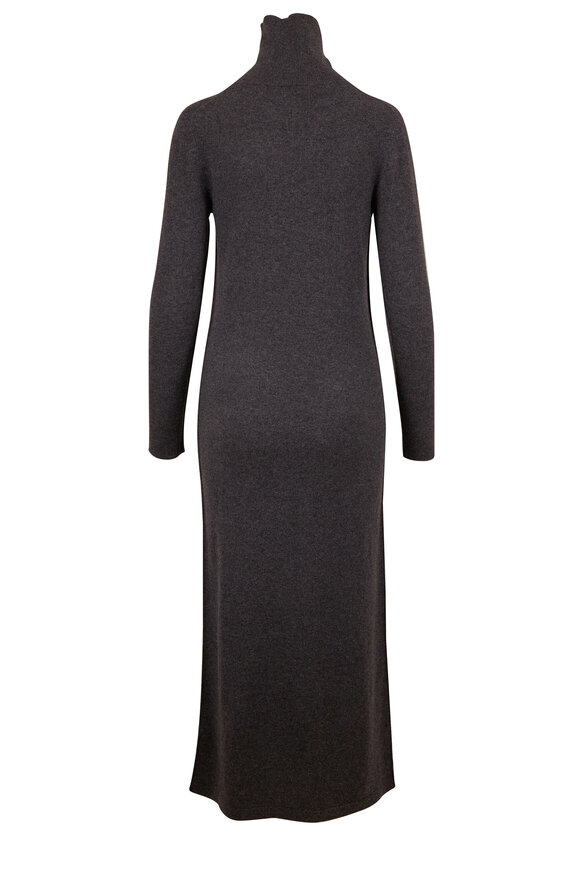 Nili Lotan - Cassandra Charcoal Cashmere Turtleneck Dress