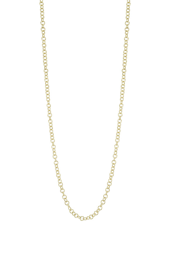 Mindy Fox Round Link Chain Necklace