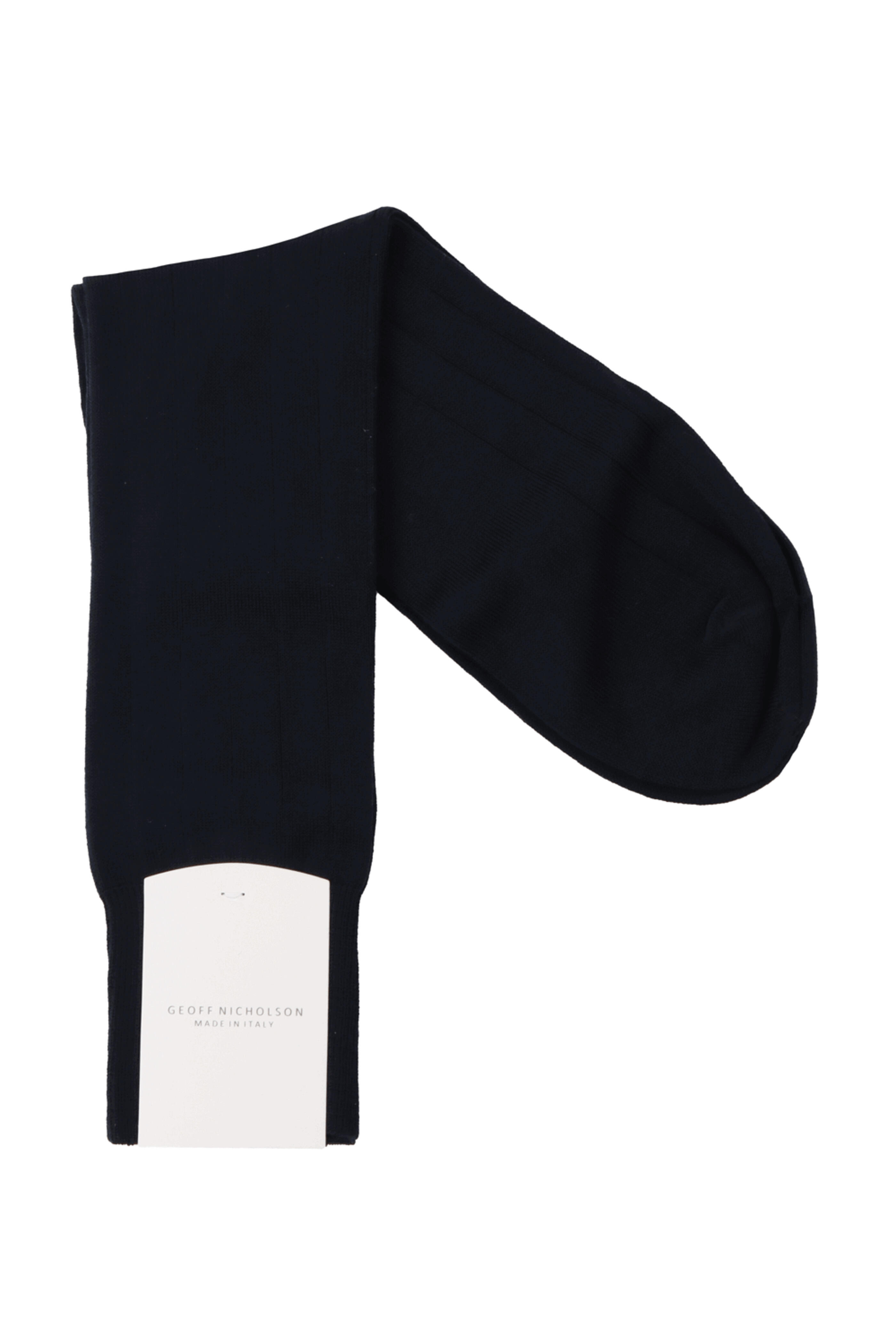 Geoff Nicholson - Navy Midcalf Socks