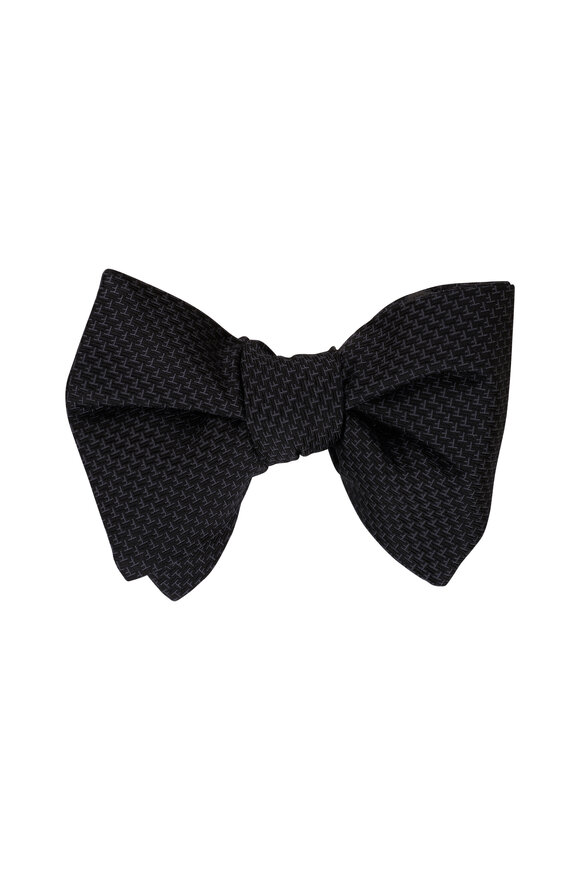 Tom Ford - Black Silk Pre-Tied Bow Tie