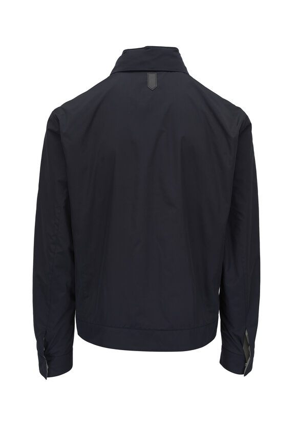 Canali - Navy Lightweight Bomber Jacket