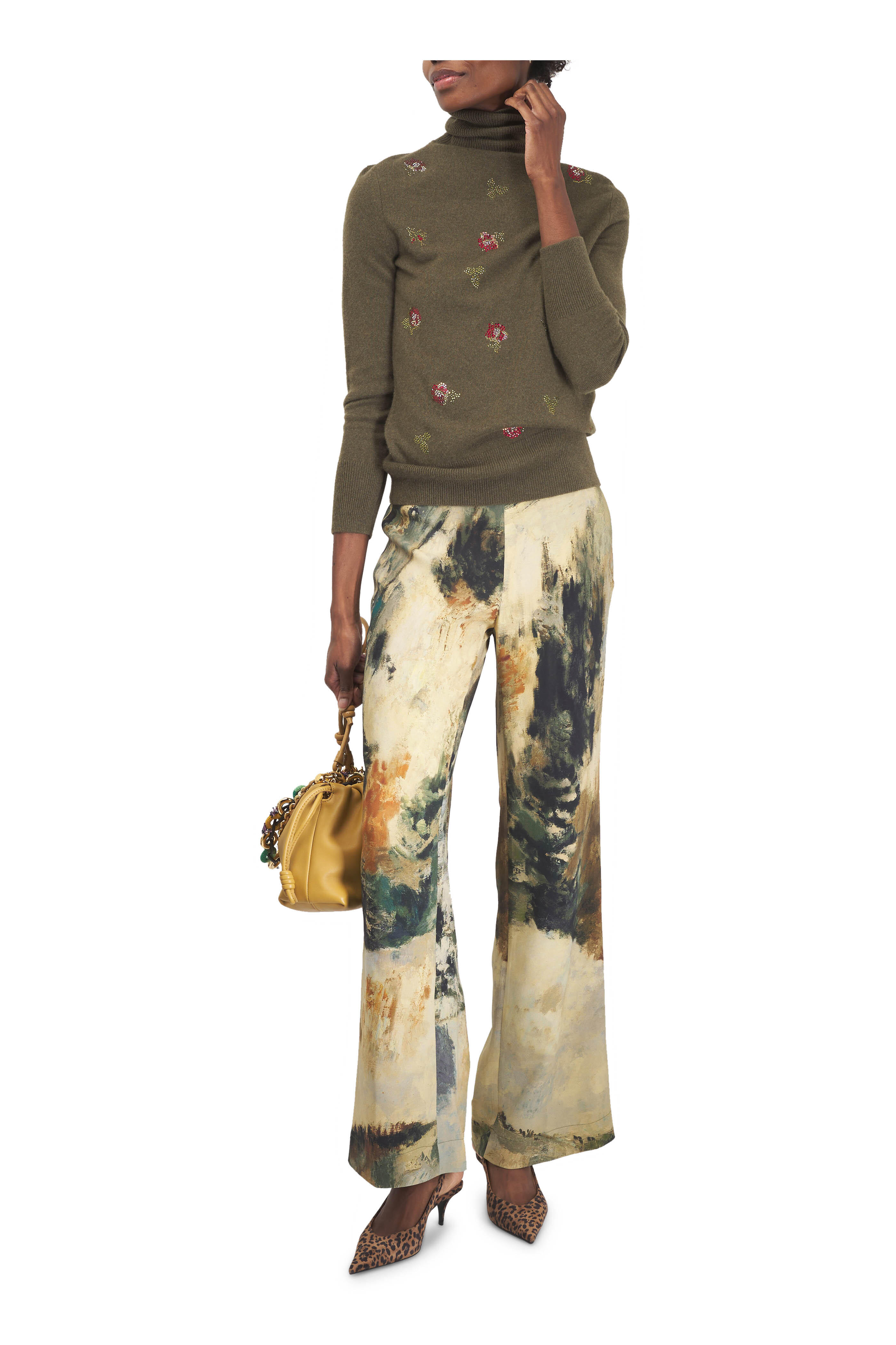 Loewe - Medium Flamenco Sahara Leather Clutch