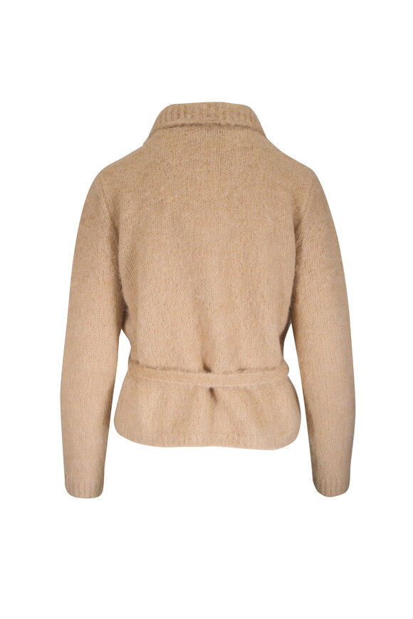 Dries Van Noten Ecru Tie Front Cardigan - view 4