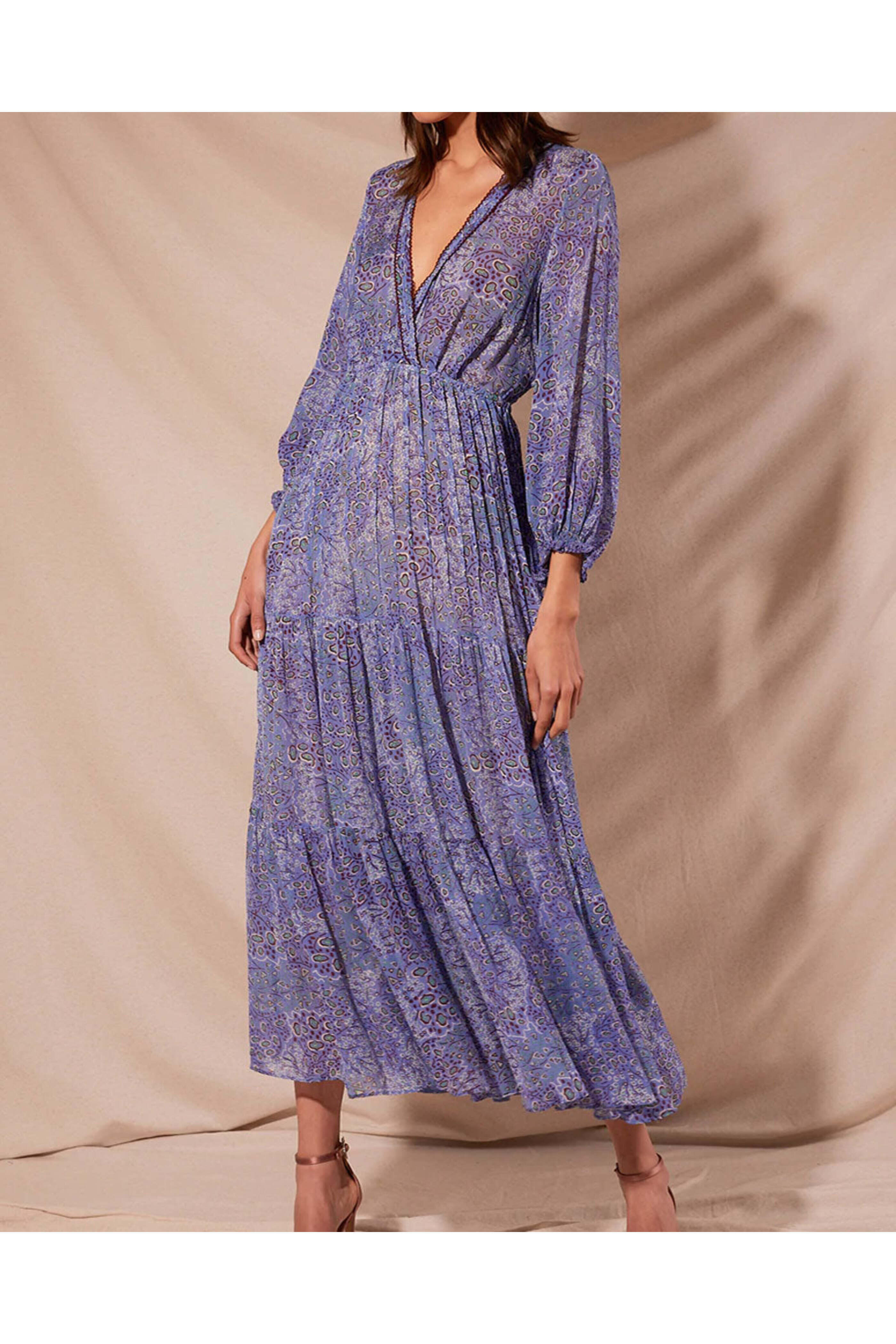 Poupette St Barth - Blue Nenufar Emily Maxi Dress