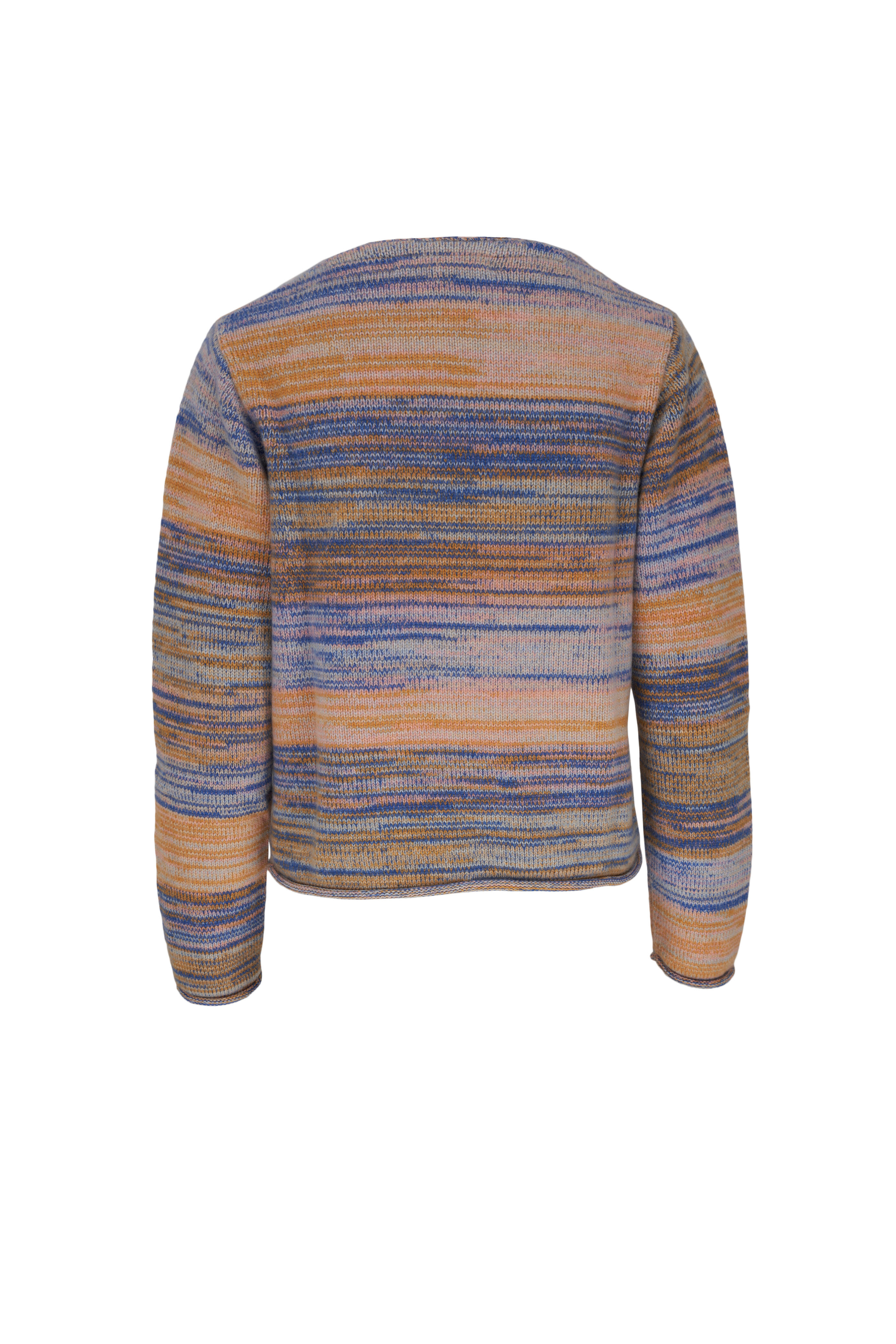 The Elder Statesman - Cosmic Striped Cashmere Cardigan