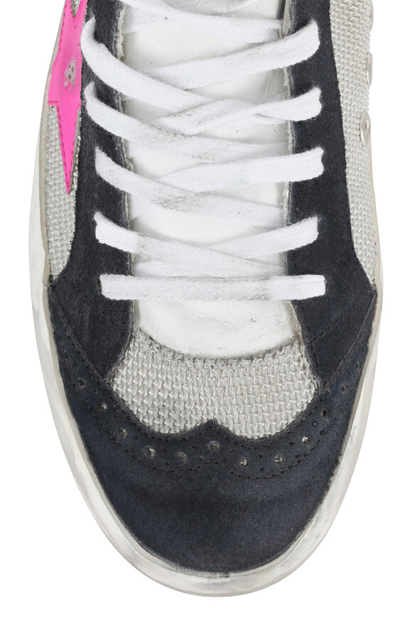 Golden Goose - Women's Mid Star Ice & Pink Star Sneaker