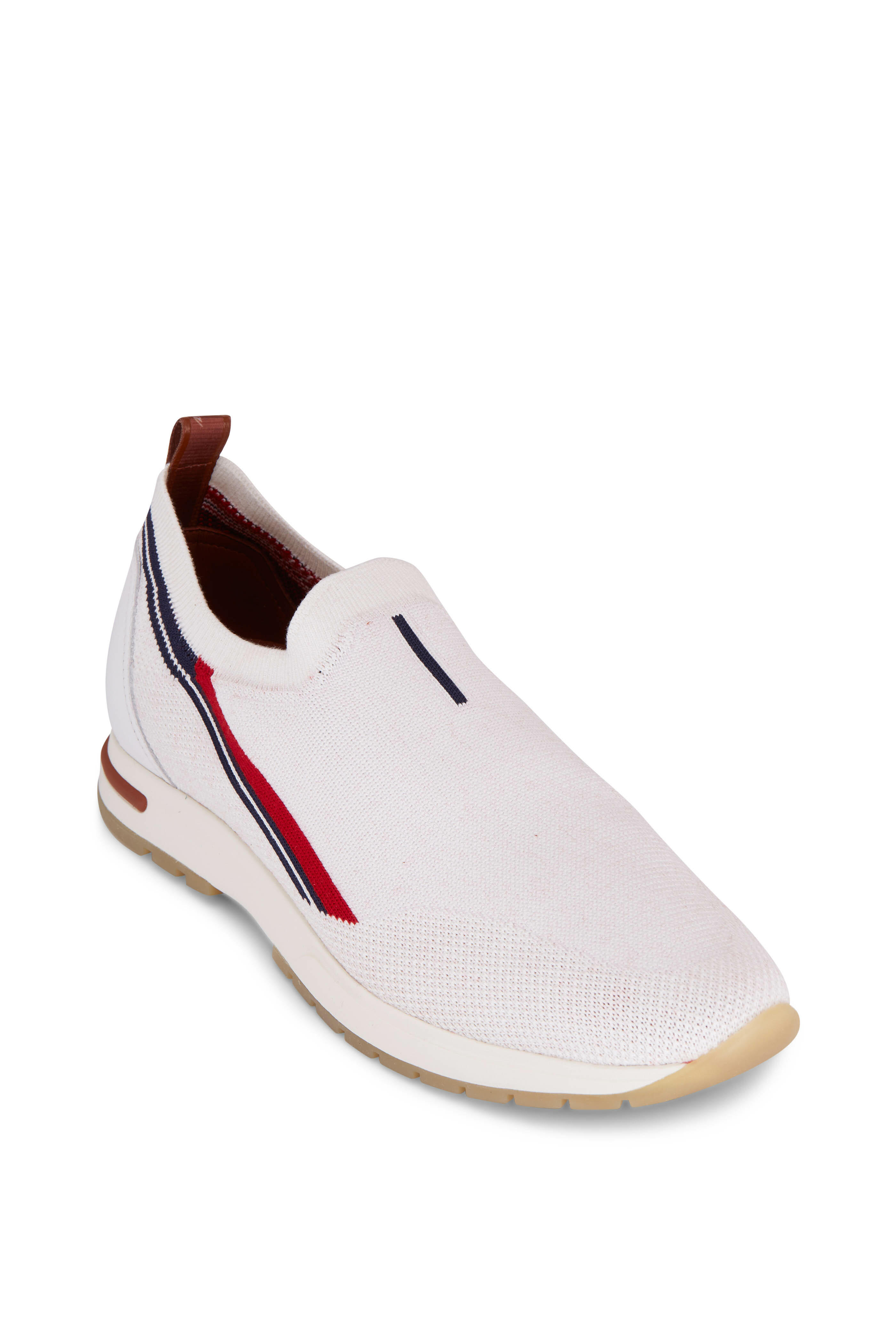 Loro Piana☆美品☆ Loro Piana - Marina White Flexy Slip On Sneaker | Mitchell