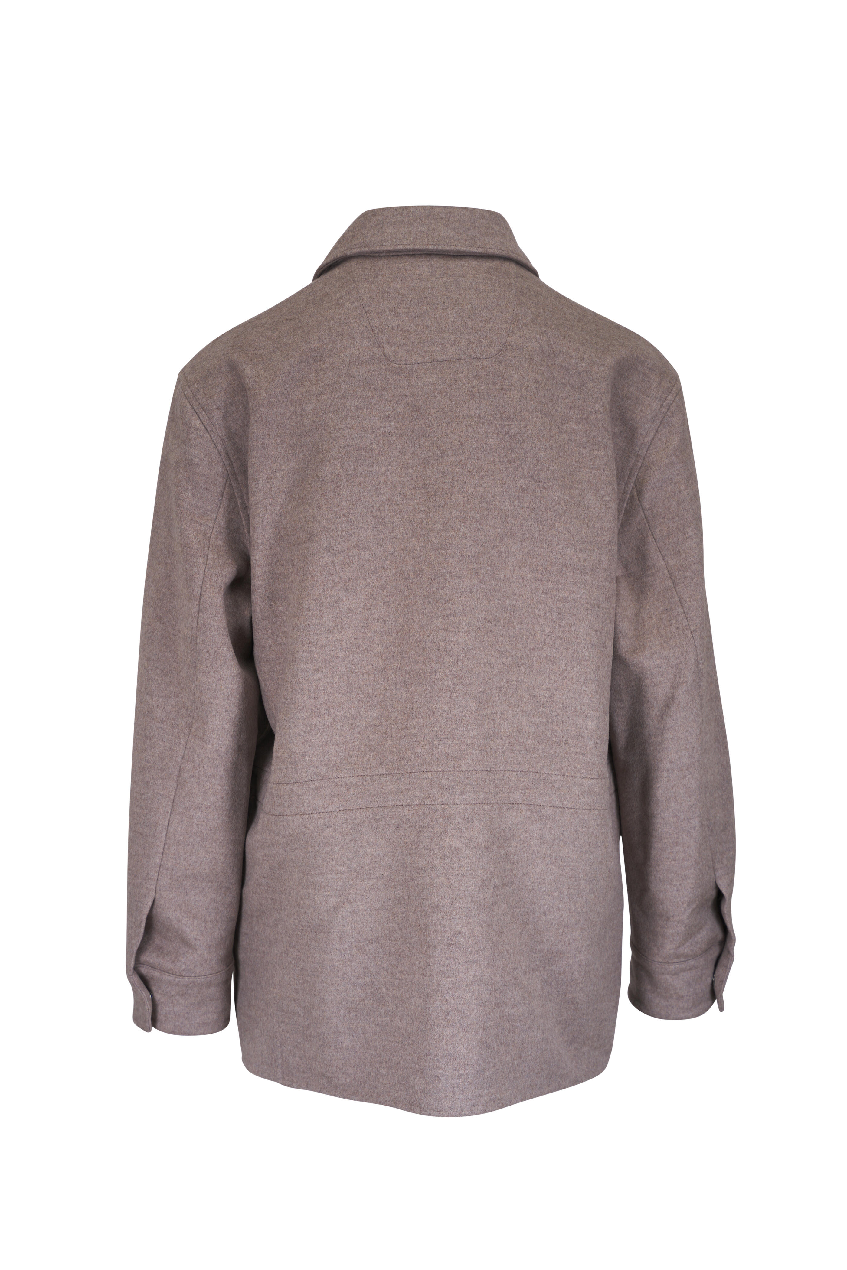 Ralph Lauren Purple Label - Ripley Taupe Wool & Cashmere Field Jacket