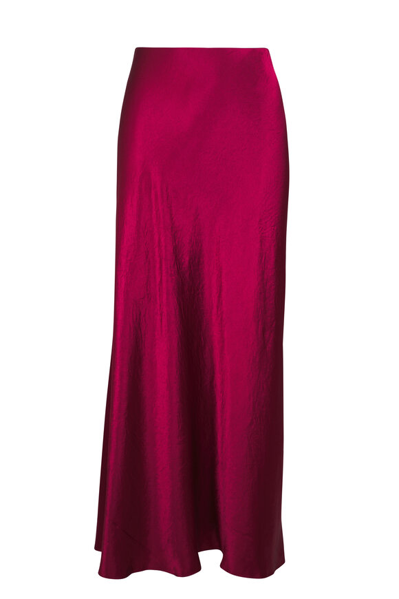 Vince Ruby Ink Satin Maxi Skirt