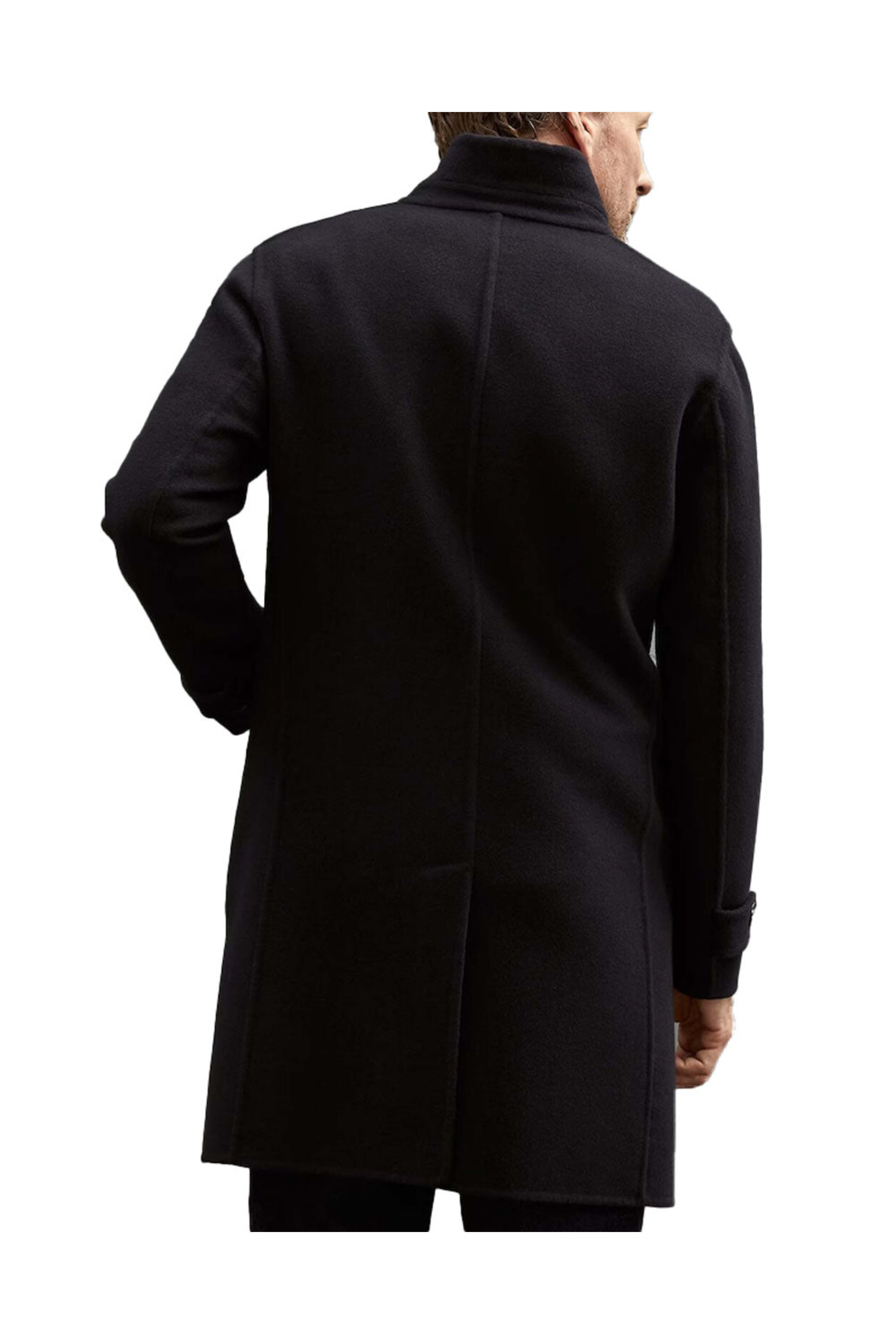 コート Brunello Cucinelli Overcoat Brunello Cucinelli - Blue and Grey Cashmere Reversible Overcoat