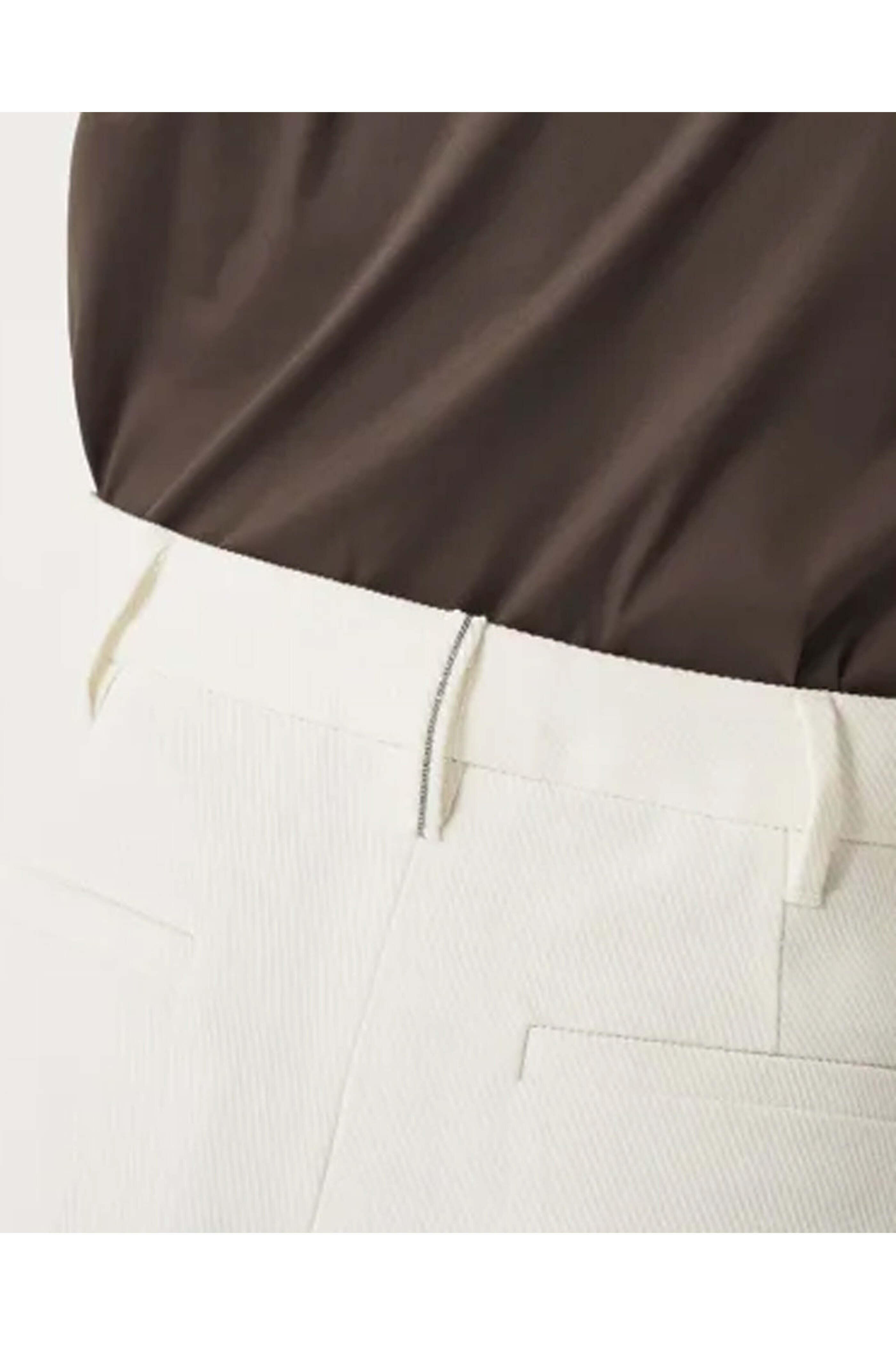 Brunello Cucinelli - Cream Pleat Front Cavalry Short