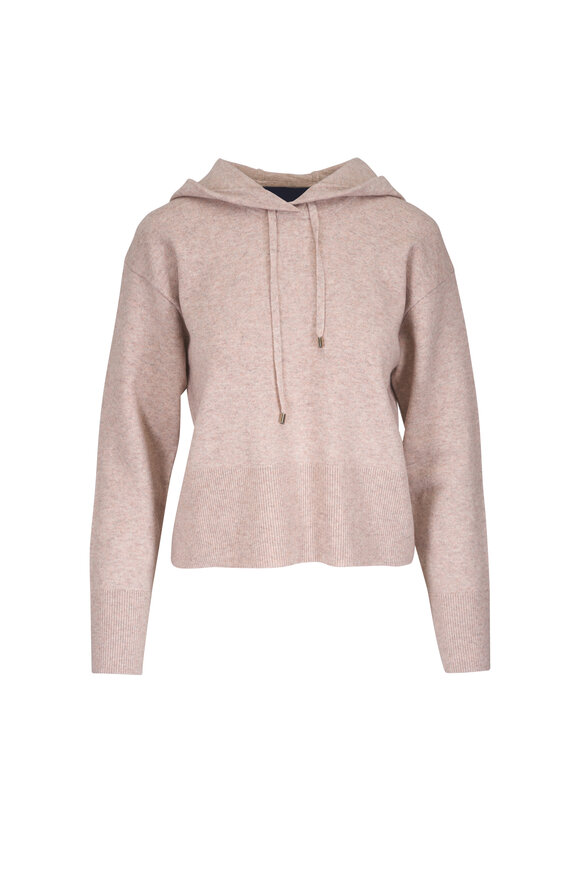 Veronica Beard Billy Oatmeal Merino Wool & Cashmere Hoodie