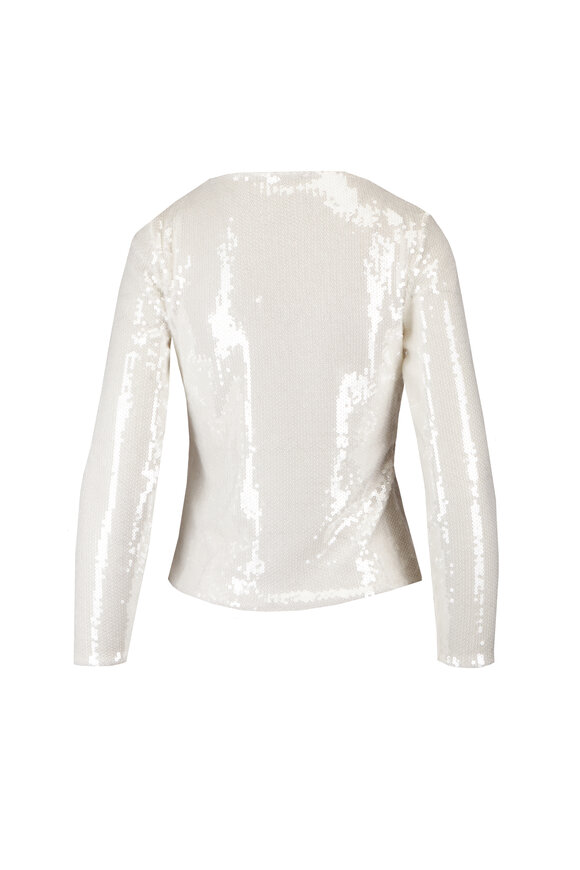 Frame The Cream Sequin Top - view 2