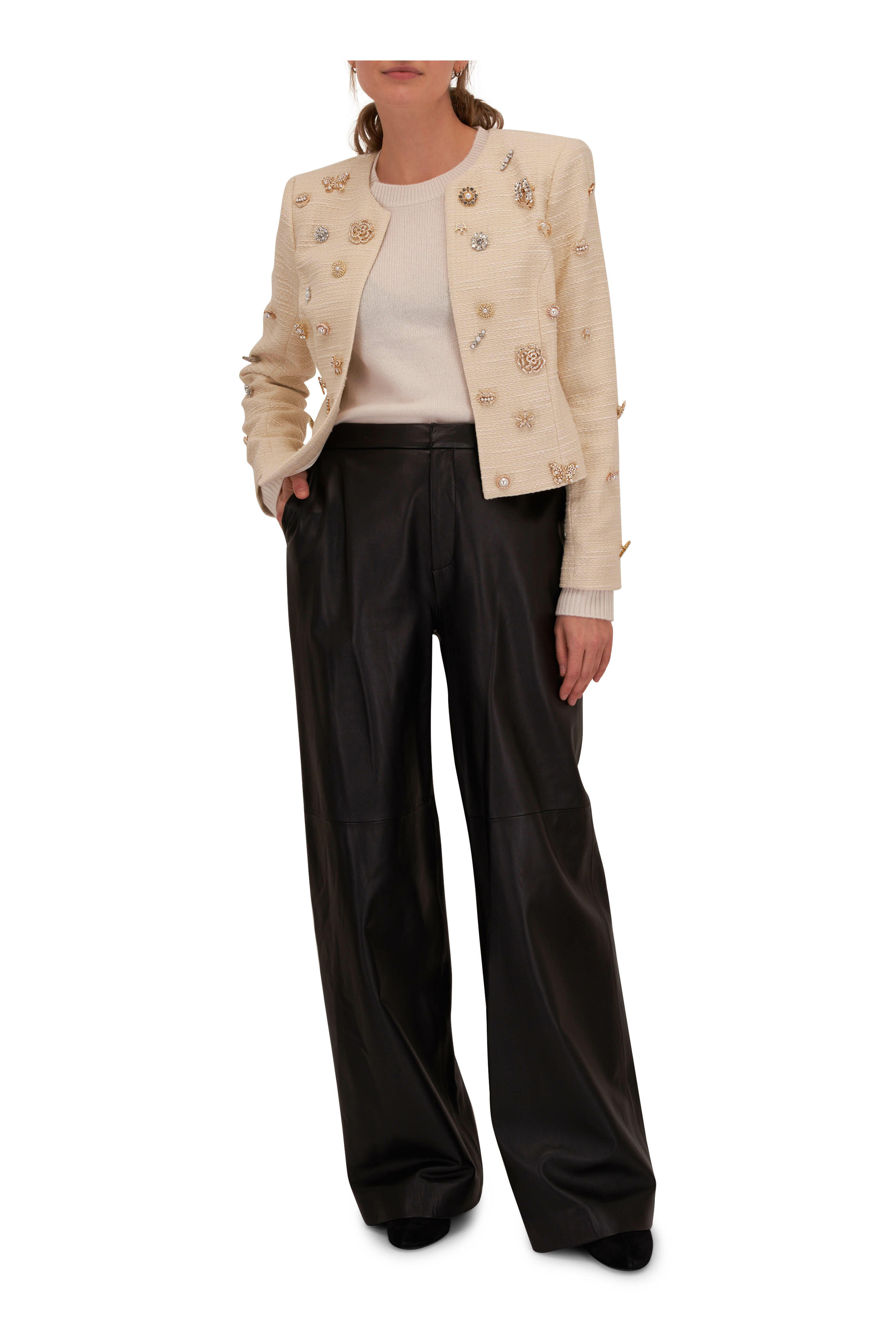 完売品】L'AUBE BLANC / Fringe tweed Jacket