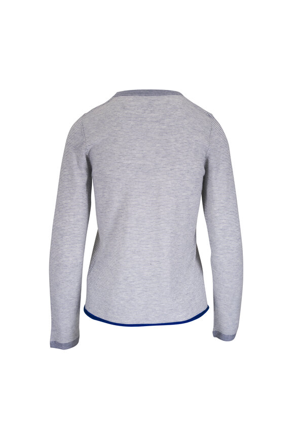 Majestic Gray Cashmere Crewneck T-Shirt - view 3