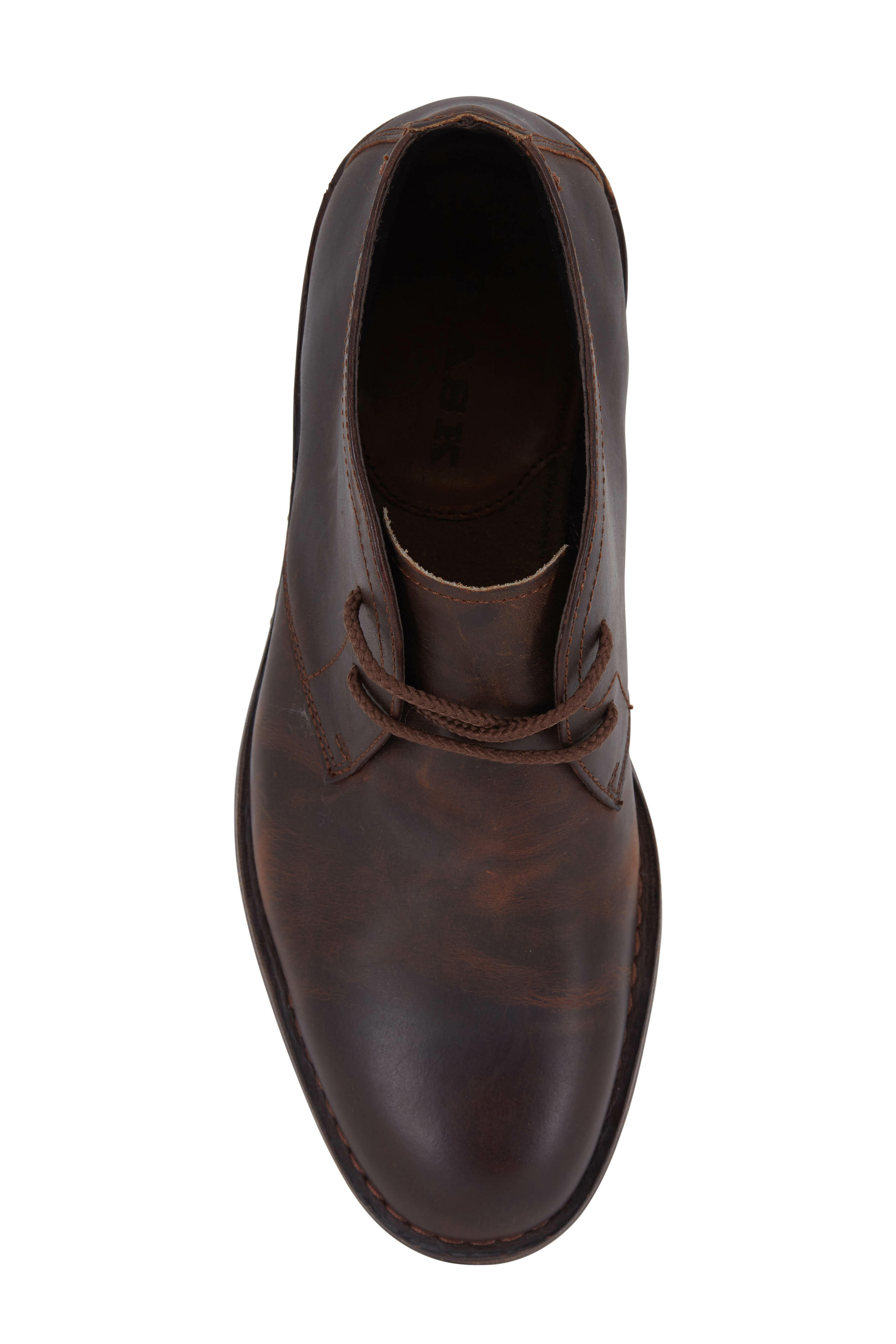 Trask Brady Brown Oiled Leather Chukka Boot Mitchell Stores