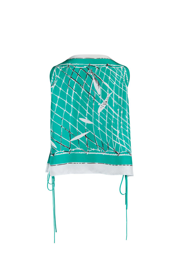 Altuzarra Siggi Turf Fishnet Silk Top - view 3