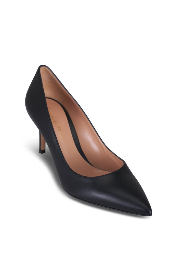 Gianvito Rossi Gianvito Black Leather Pump, 70mm