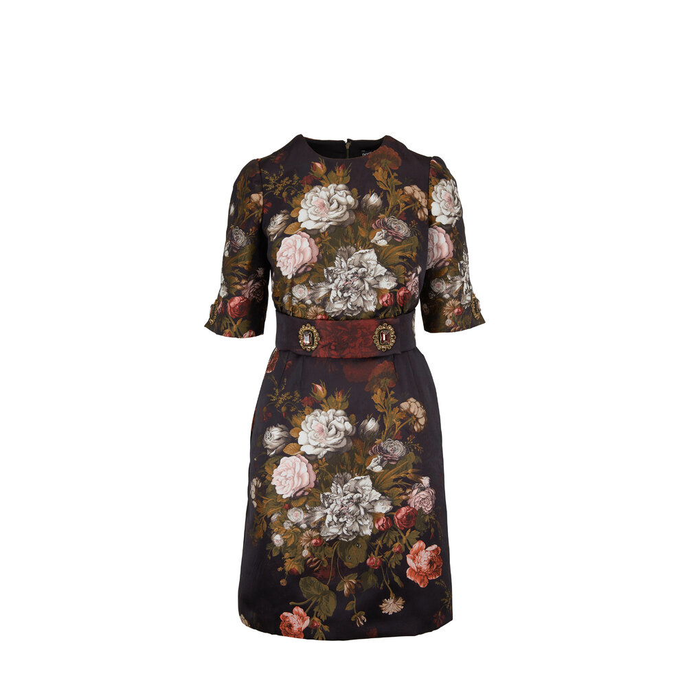 【送料&関税込】Dolce & Gabbana Brocade Patterned Dress DOLCE & GABBANA BROCADE DRESS - Janet Mandell