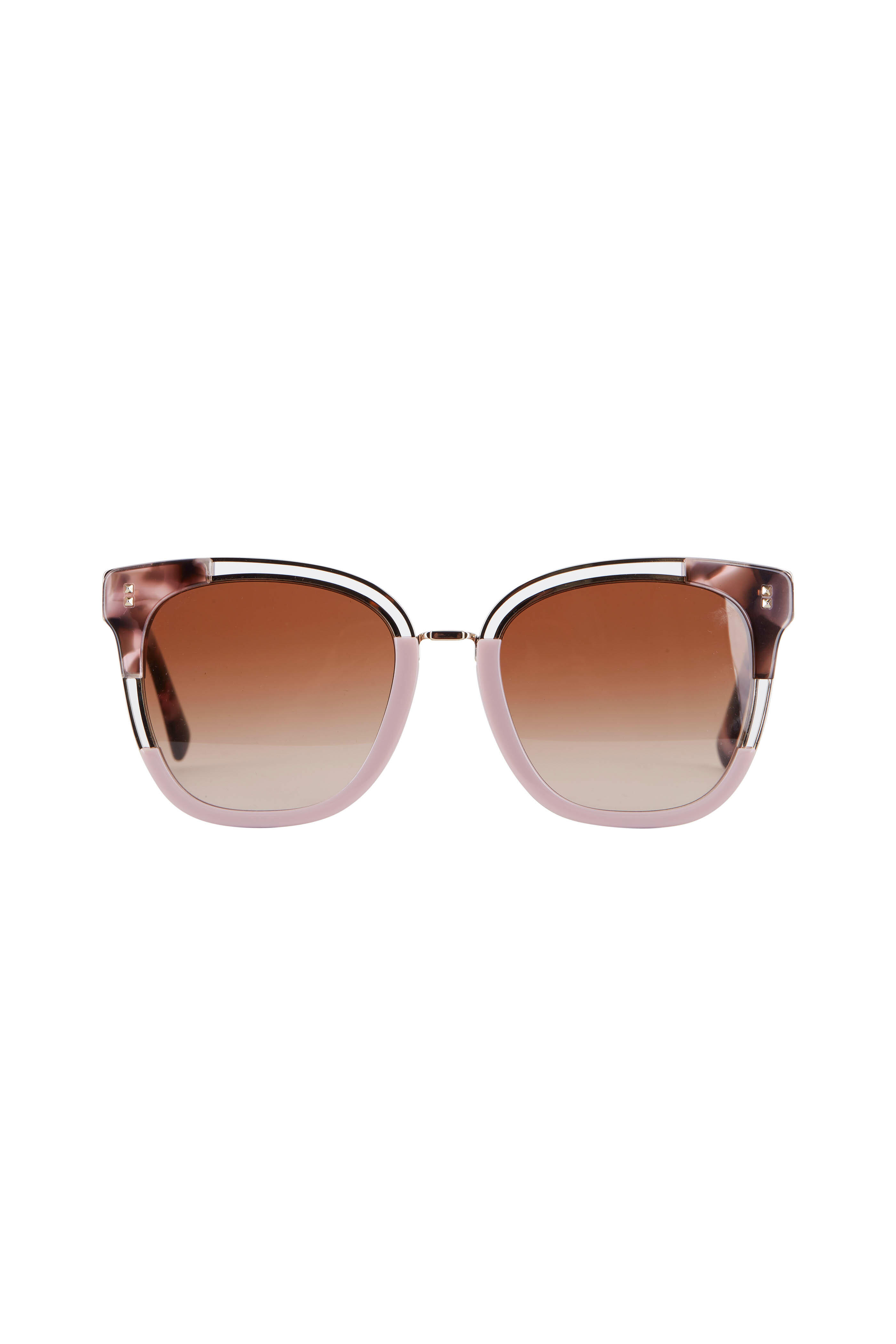 Valentino - Pink Havana Square Sunglasses | Mitchell Stores