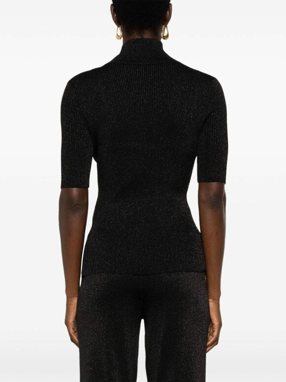 Missoni - Black Lamé Turtleneck Sweater