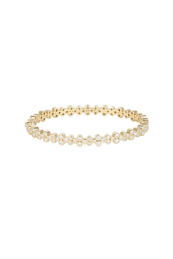 Temple St. Clair -  Diamond Trio Eternity Bangle Bracelet