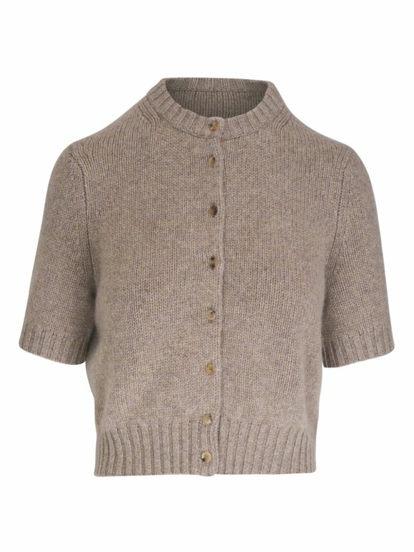 Khaite - Nora Sepia Cashmere Cardigan 