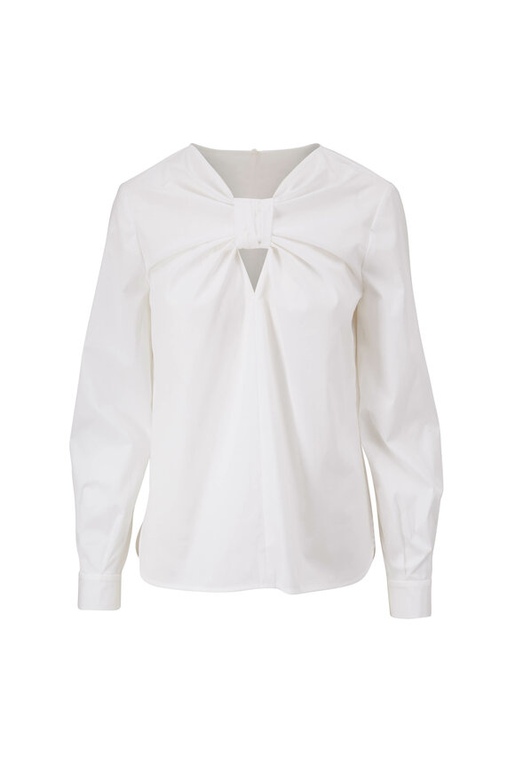 Carolina Herrera - White Wide Sleeve Blouse 