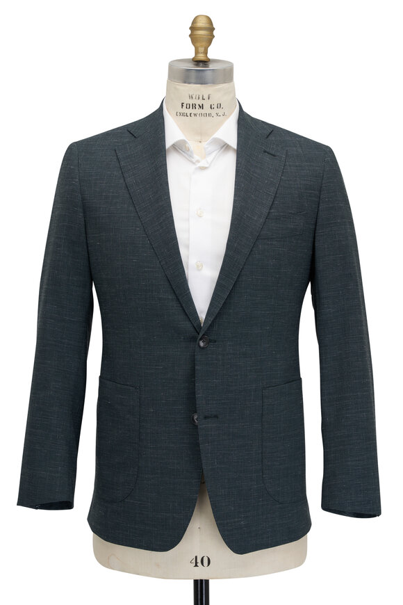 Atelier Munro - Bottle Green Houndstooth Sportcoat 