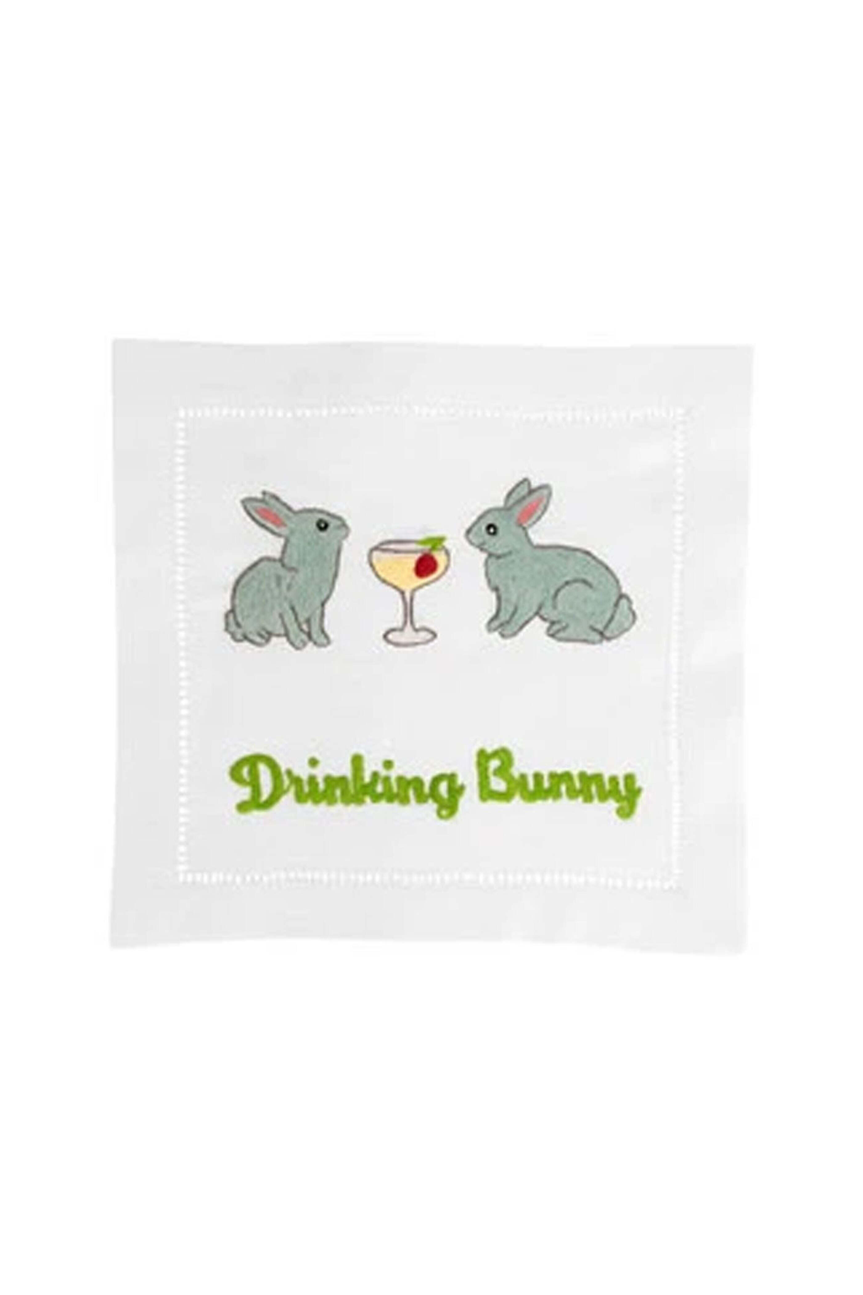 August Morgan - Drinking Bunny Cocktail Napkin Set - view 1