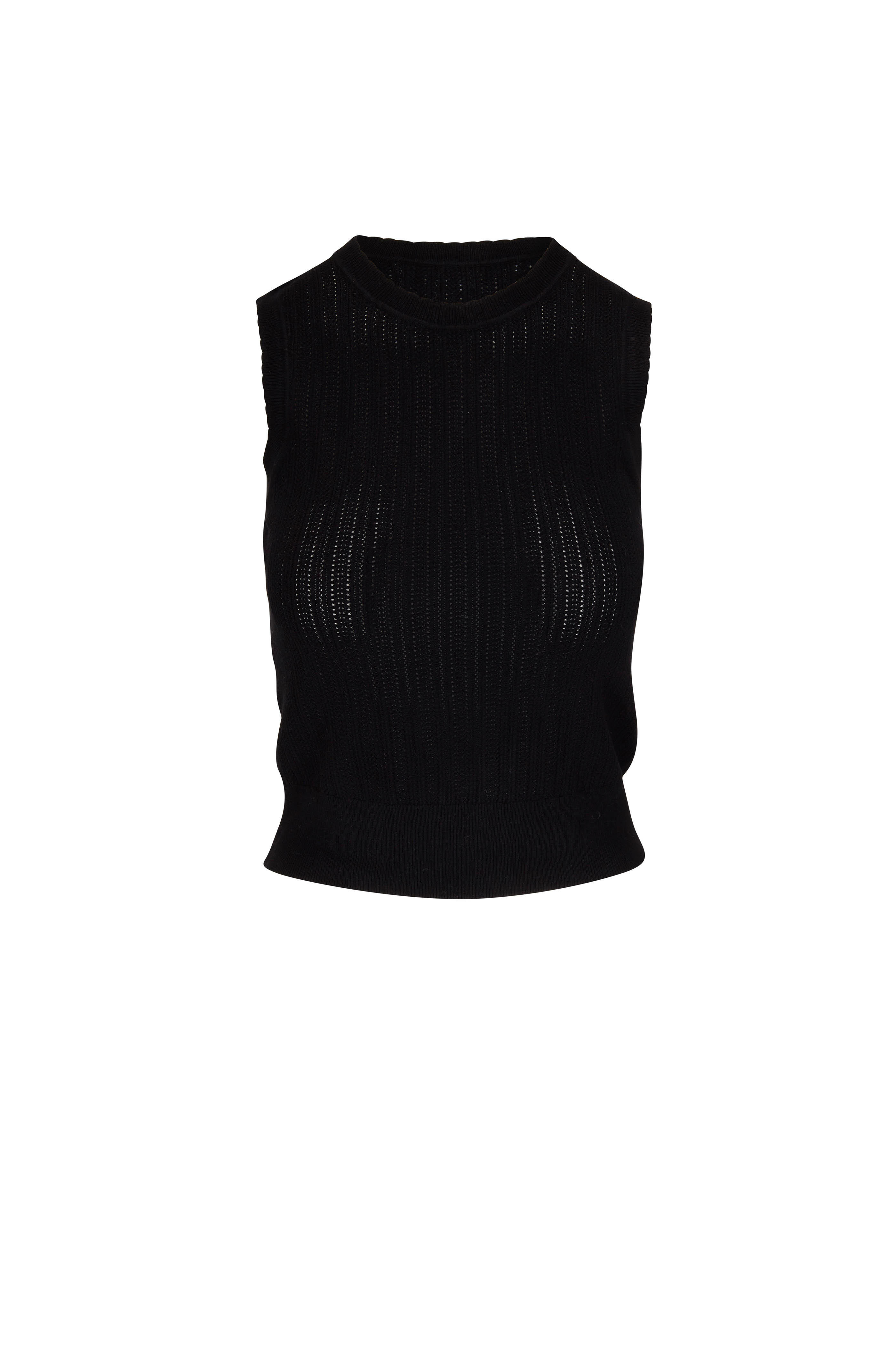 Veronica Beard - Black Heti Knit Tank Top | Mitchell Stores