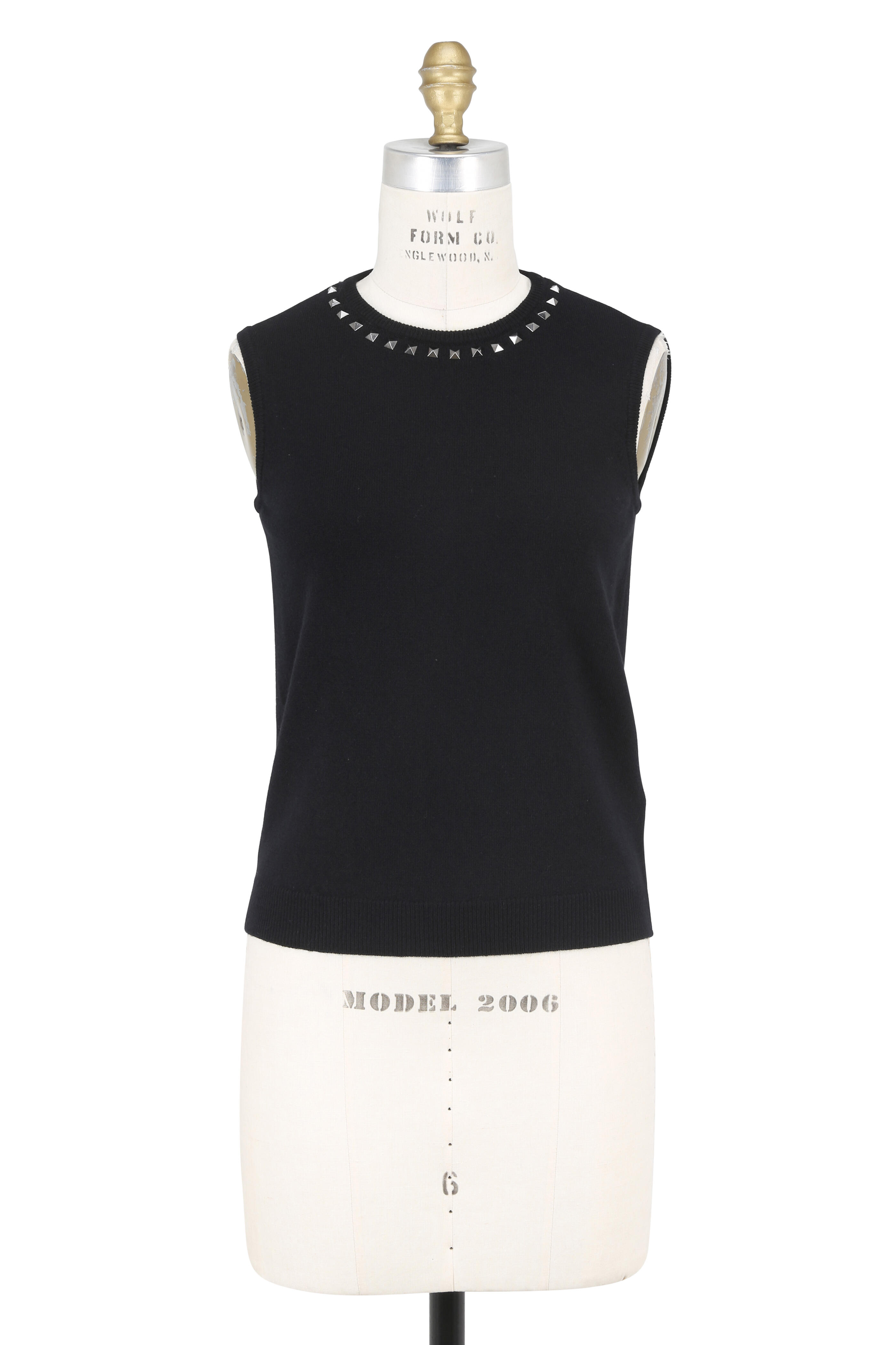 Valentino - Rockstud Black Cashmere Twin Set