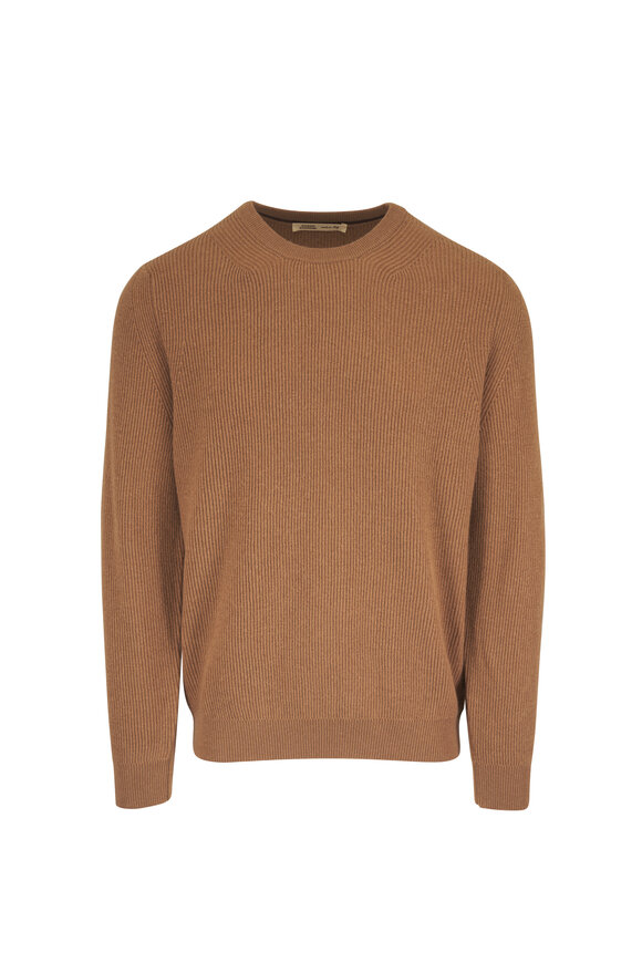 Maurizio Baldassari Honey Chevron Crewneck Sweater - view 1