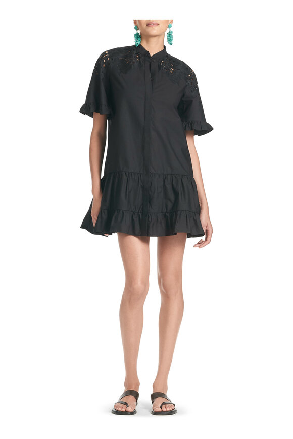 Sachin + Babi - Palma Black Cotton Mini Dress 