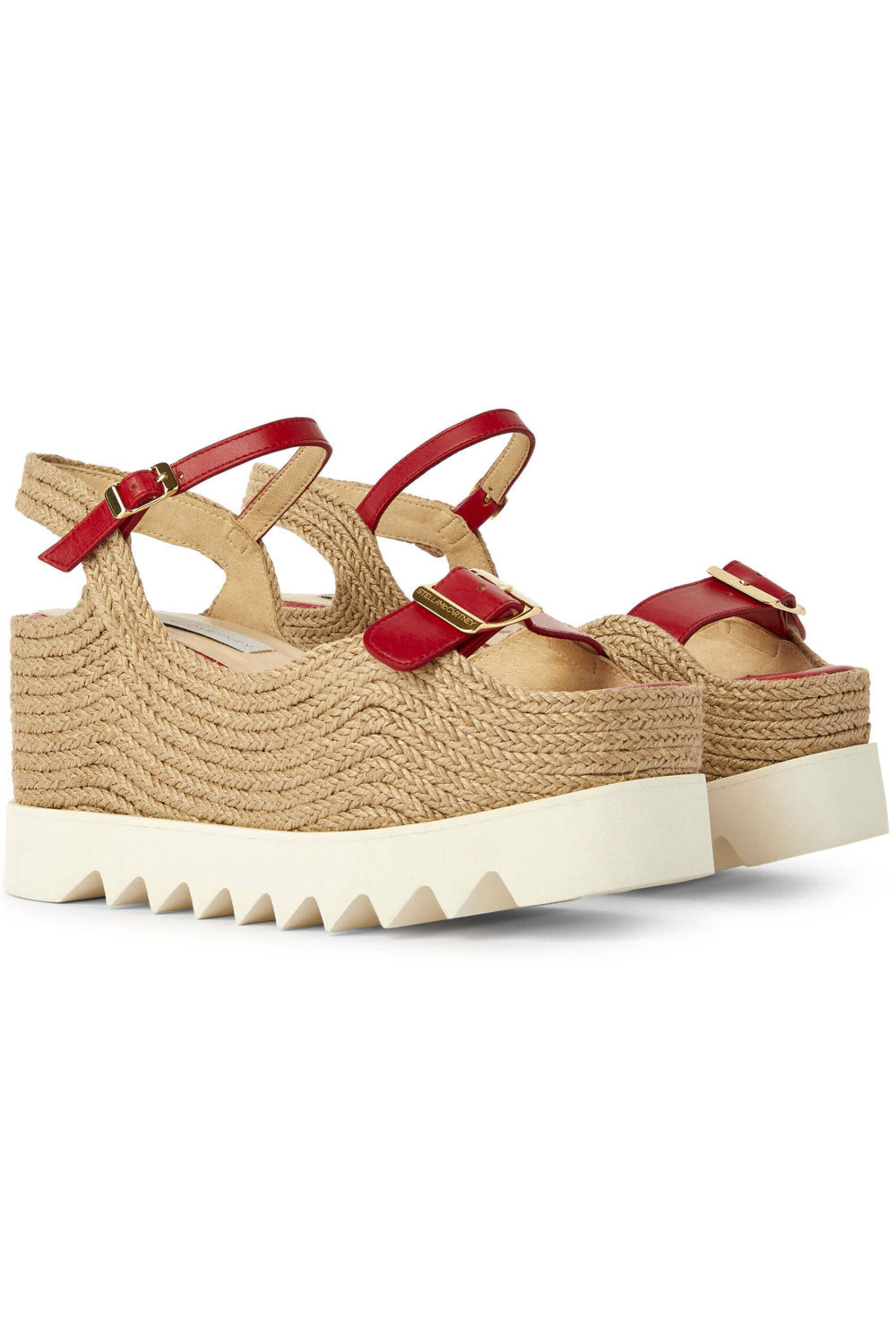 Stella McCartney - Elyse Platform Sandal in Red | Mitchell