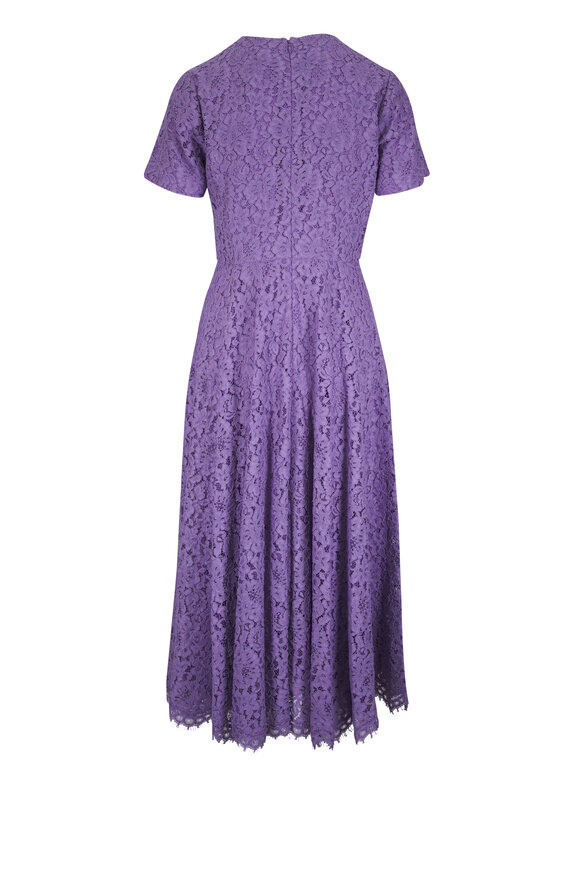 Michael Kors Collection Wisteria Corded Floral Lace Dance Dress - view 3