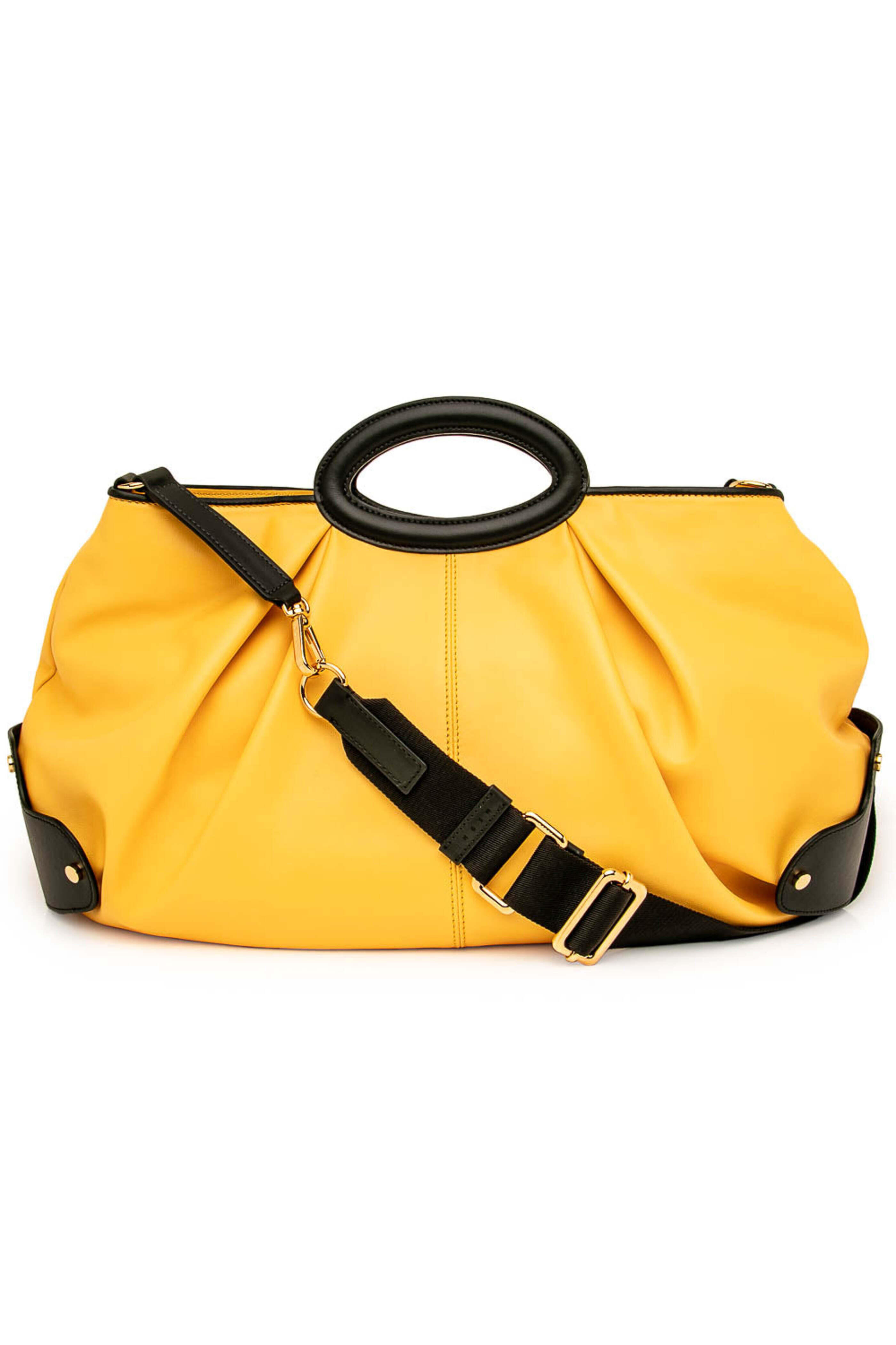 Marni - Yellow Two Tone Slouchy Hobo Bag