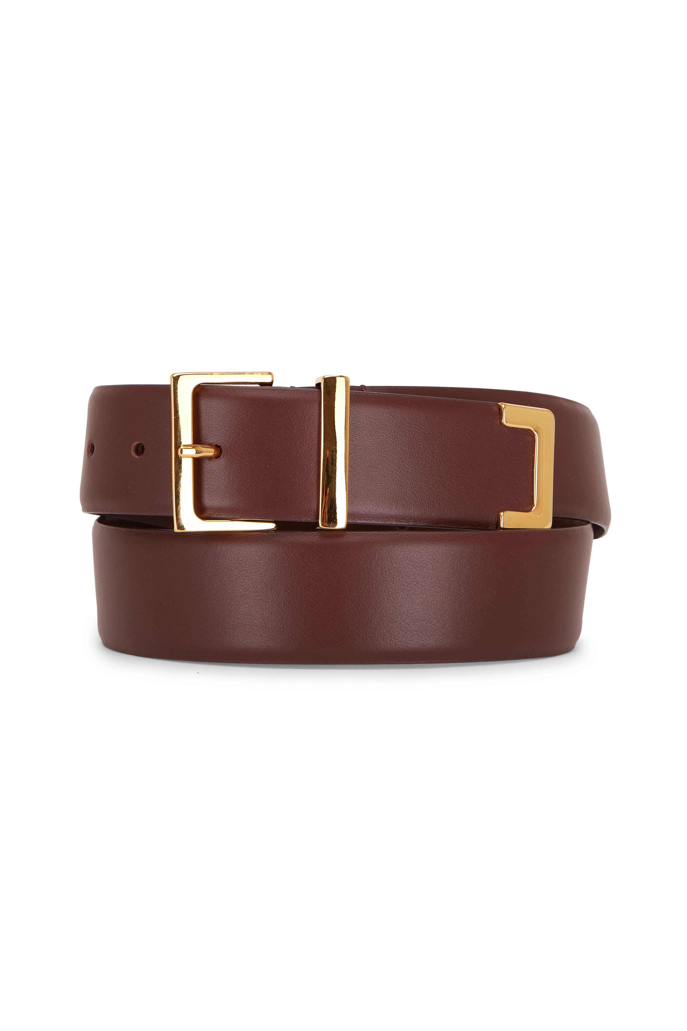 Khaite - Robbi Dark Brown Leather Belt