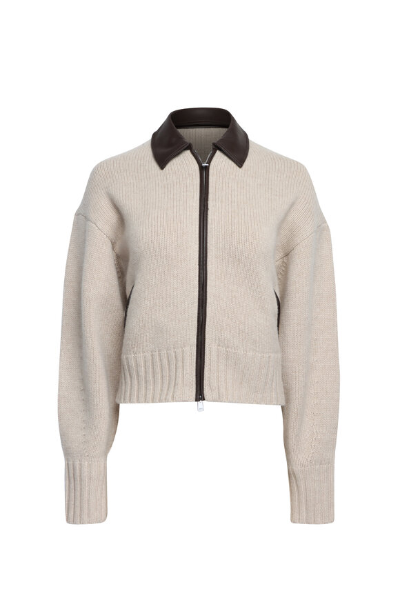 Simkhai Zofia Oatmeal Zip Cardigan