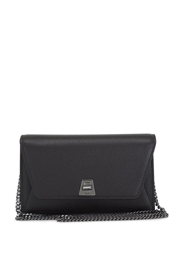 Akris - Anouk Mocca Leather Envelope Clutch